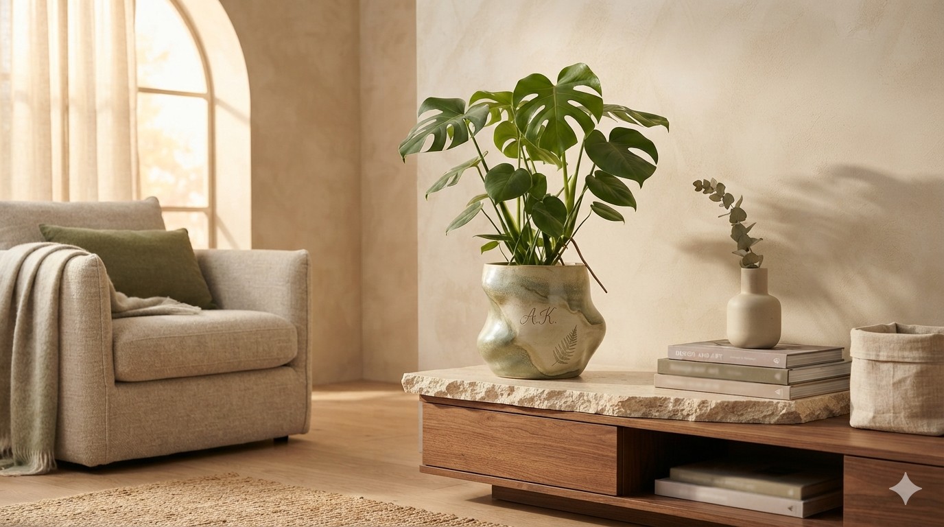 chậu cây phù hợ với phong cách hiện đại
